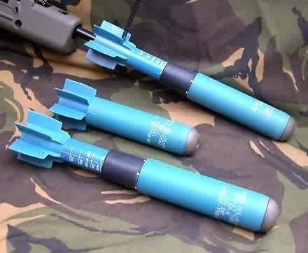 Many thanks to Philip Petersen for permission to use his photo of the grenades